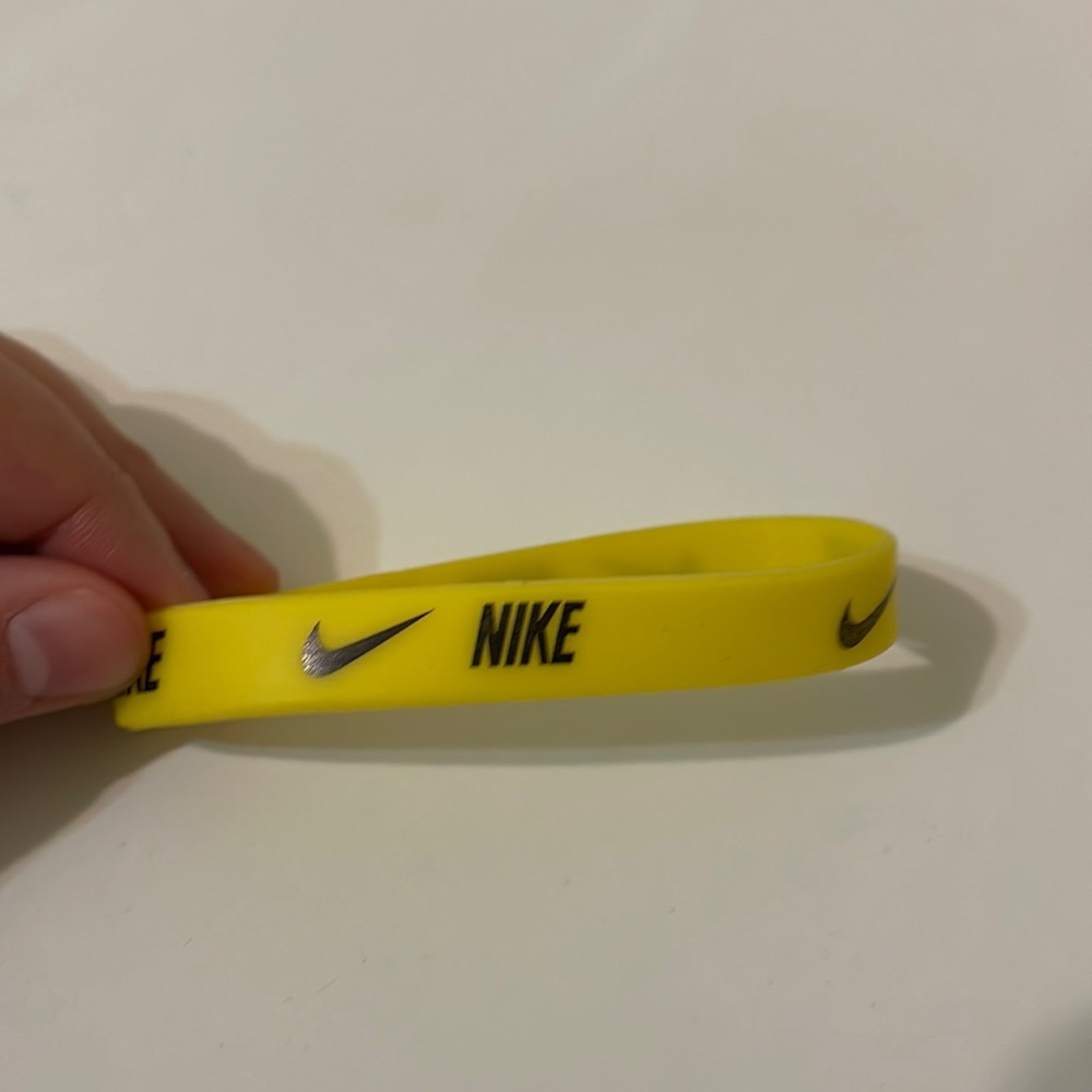 Nike yellow bracelet
